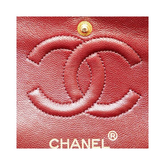 Pre Loved Chanel Small Classic Lambskin Double Flap Women Black Shoulder Bag - Picture 8 of 8